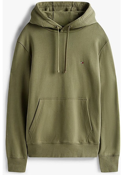 Erkek Essentıal Nakışlı Logo Kapüşonlu Sweatshirt - Yeşil indirimleri