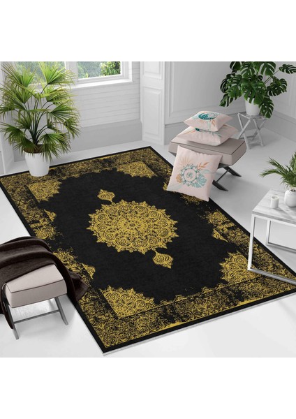 Kaymaz Taban Yıkanabilir Halı – Mutfak, Salon, Yatak Odası Için Modern Dijital Baskı Halı