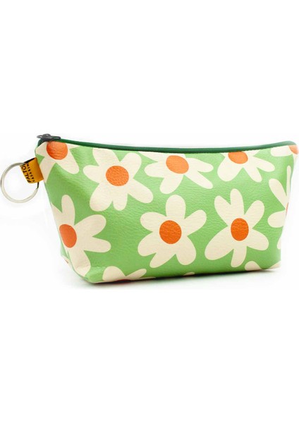 Papatya Desenli Makyaj Çantası - Makyaj Organizatörü Kozmetik Çanta