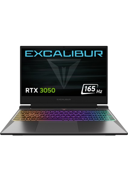 Excalibur G880 i7-13620H 32GB 1TB 6GB RTX3050 165HZ 15.6" Windows 11 Home Taşınabilir Bilgisayar G880.1362-DFJ0A-C