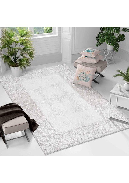 Kaymaz Taban Yıkanabilir Halı – Mutfak, Salon, Yatak Odası Için Modern Dijital Baskı Halı (SLNHAL163)