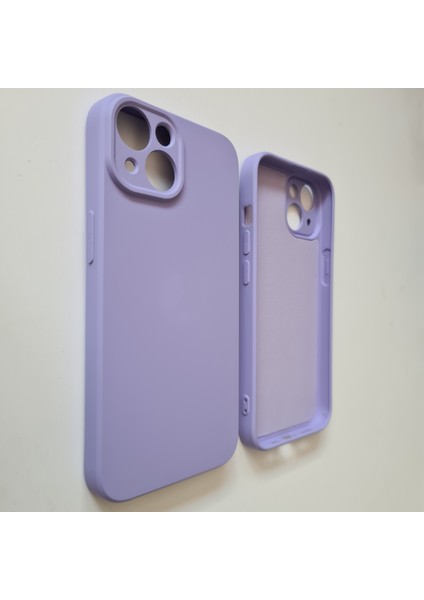 İphone 14 İle Uyumlu Kamera Korumalı İçi Kadife Esnek Silikon Lansman Kılıf