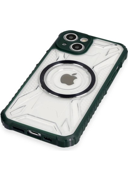 iPhone 14 Kılıf Prag Magneticsafe Kapak - Koyu Yeşil fırsatları