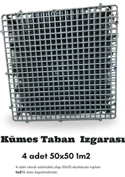 4 Adet 50X50 1m2 Kümes Izgarası