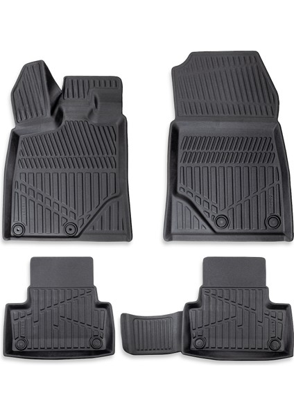 Peugeot 3008 Hybrid 2024 Sonrası Myk 3D Premium Havuzlu Oto Paspas ve 3D Bagaj Havuzu