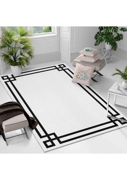 Kaymaz Taban Yıkanabilir Halı – Mutfak, Salon, Yatak Odası Için Modern Dijital Baskı Halı