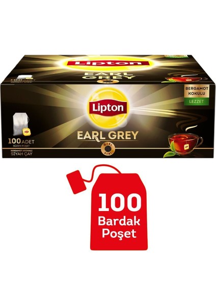 Earl Grey Bardak Poşet Çay 100'LÜ