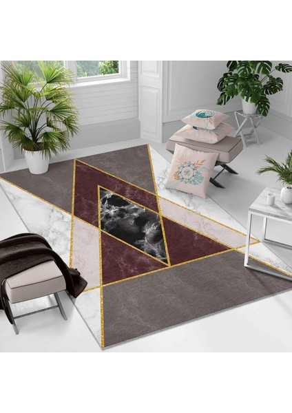 Kaymaz Taban Yıkanabilir Halı – Mutfak, Salon, Yatak Odası Için Modern Dijital Baskı Halı