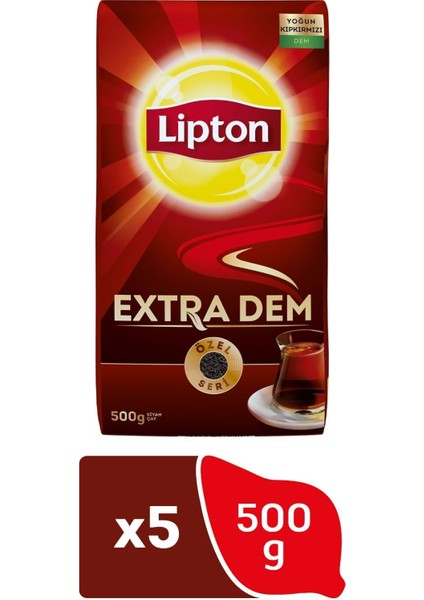 Extra Dem Siyah Çay 500 G ( 5 Adet )