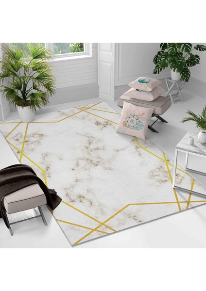 Kaymaz Taban Yıkanabilir Halı – Mutfak, Salon, Yatak Odası Için Modern Dijital Baskı Halı