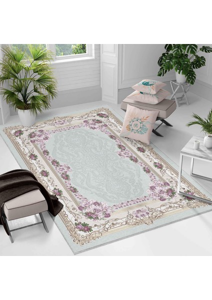 Kaymaz Taban Yıkanabilir Halı – Mutfak, Salon, Yatak Odası Için Modern Dijital Baskı Halı
