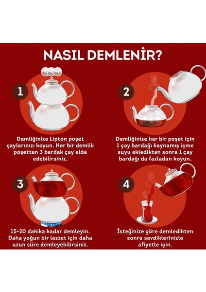 Extra Dem Demlik Poşet Çay 100 x 3,2 gr - 3'lü Set fırsatları
