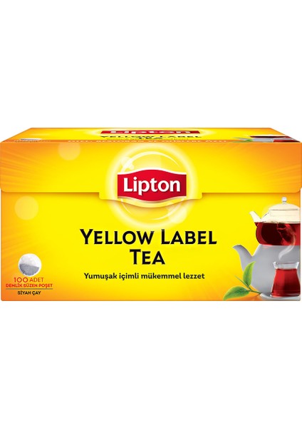 Demlik Poşet Çay Yellow Label 100 Lü