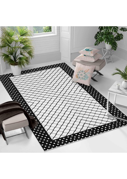 Kaymaz Taban Yıkanabilir Halı – Mutfak, Salon, Yatak Odası Için Modern Dijital Baskı Halı