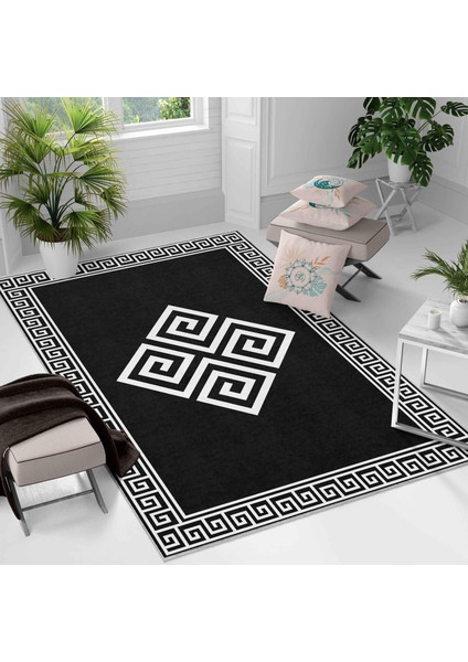 Kaymaz Taban Yıkanabilir Halı – Mutfak, Salon, Yatak Odası Için Modern Dijital Baskı Halı