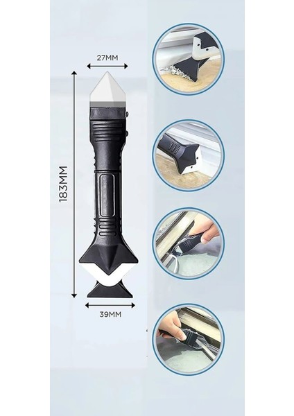 3'ü 1 Arada Derz Dolgu Kazıyıcı ve Uygulayıcı – Silikon Sıyırıcı, Pratik Fayans Temizleme Aparatı fırsatları