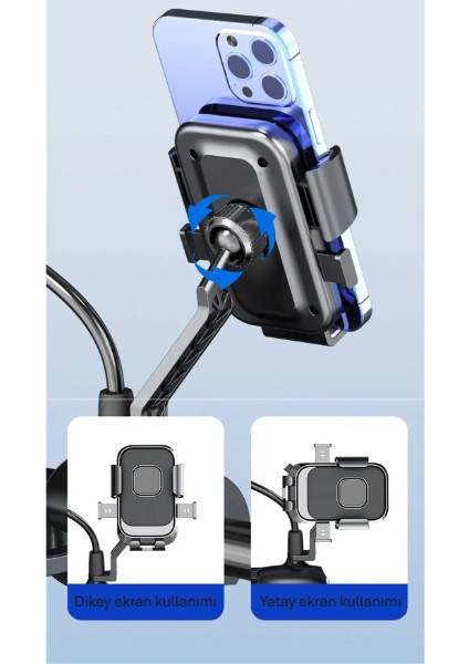 360° Dikiz Aynası Bisiklet Motosiklet Telefon Tutucu fiyatları