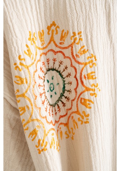 Organik %100 Pamuk Kimono Yaka Sabalık Bornoz Plaj Elbisesi - Lemura - L/xl modelleri