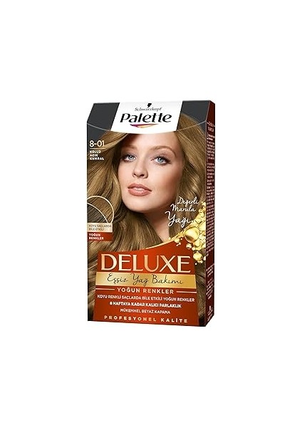 Deluxe Yoğun Renkler 8-01 Küllü Açık Kumral