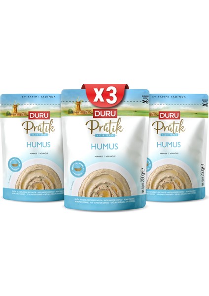 Duru Pratik Humus ( 3 x 250G )
