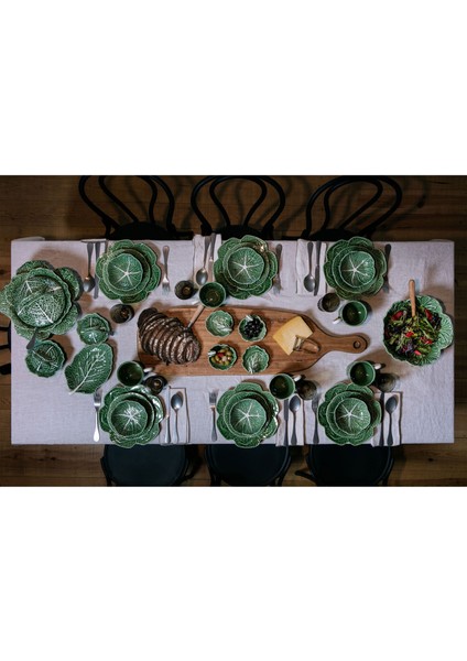 Bordallo Pinherio Cabbage Yeşil Seramik Çerezlik 21,5 cm modelleri