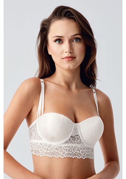 Kadın Destekli B Cup Dantelli Sütyen , 338425