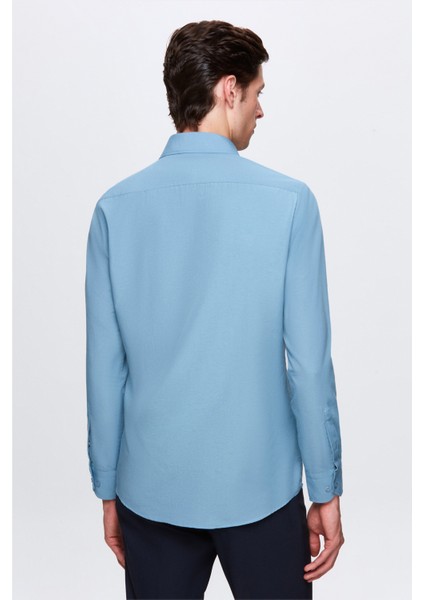 Ds Damat Slim Fit Petrol Italyan Yaka Kolay Ütülenebilir 2'li Gömlek 2HF02ORTBN86 modelleri