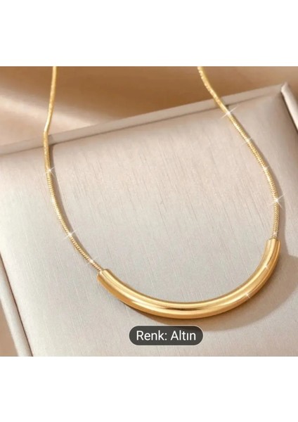 Paslanmaz Çelik U Şekilli Kolye