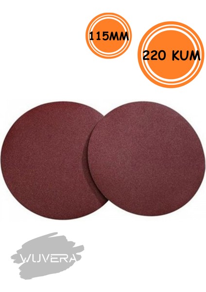 115MM 220 Kum Cırt Zımpara – Tekli, Cırtlı Yapı ile Kolay Kullanım 1 Adet
