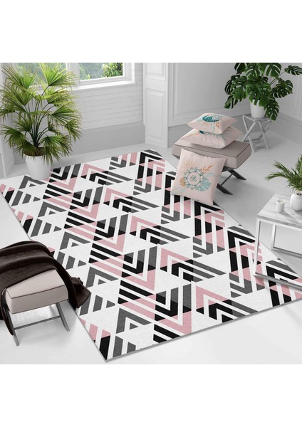 Kaymaz Taban Yıkanabilir Halı – Mutfak, Salon, Yatak Odası Için Modern Dijital Baskı Halı