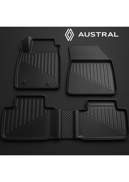 Renault Austral Uyumlu 3D Oto Paspas Havuzlu