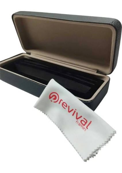 Klipsli Gözlük Kutusu Çift Klips+Gözlük Kapasiteli Metal Deri Kaplama