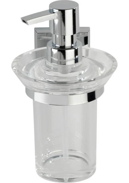 Duvara Monte Sıvı Sabunluk – Krom Kaplama | Şeffaf modelleri
