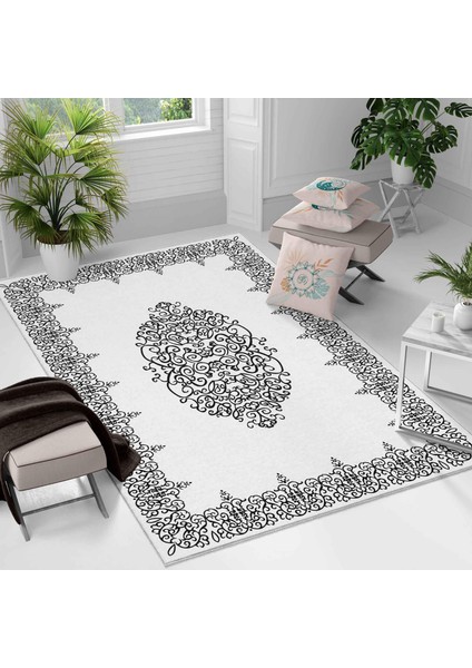 Kaymaz Taban Yıkanabilir Halı – Mutfak, Salon, Yatak Odası Için Modern Dijital Baskı Halı