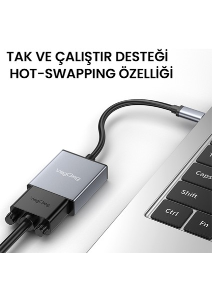 Type-C To VGA 1080P 60Hz Çevirici Dönüştürücü Kablo Adaptör modelleri