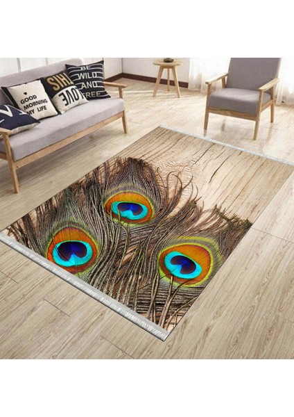 Desenli Halı Kaymaz Taban Halı Makinede Yıkanabilir Kilim Dot Tabanlı Halı 2035C fırsatları