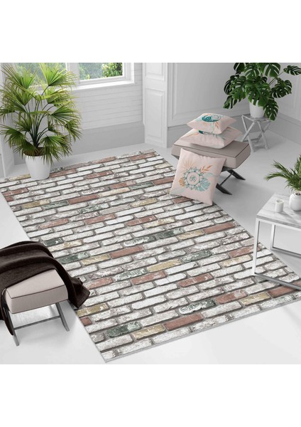 Kaymaz Taban Yıkanabilir Halı – Mutfak, Salon, Yatak Odası Için Modern Dijital Baskı Halı