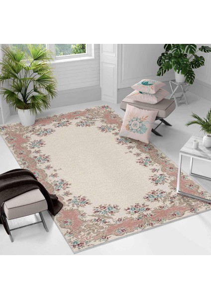 Kaymaz Taban Yıkanabilir Halı – Mutfak, Salon, Yatak Odası Için Modern Dijital Baskı Halı (SLNHAL170)