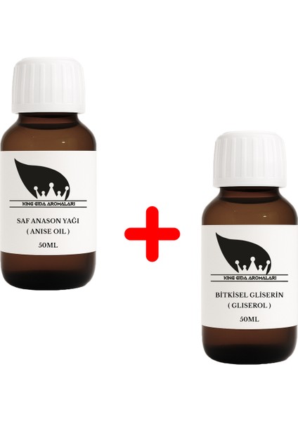 Saf Distile Anason Yağı 50 ml + 50 ml Gliserin