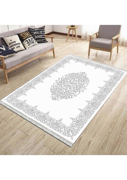 Etnik Desenli Kaymaz Taban Halı Makinede Yıkanabilir Kilim Dot Tabanlı Salon Halısı 3109A fiyatları
