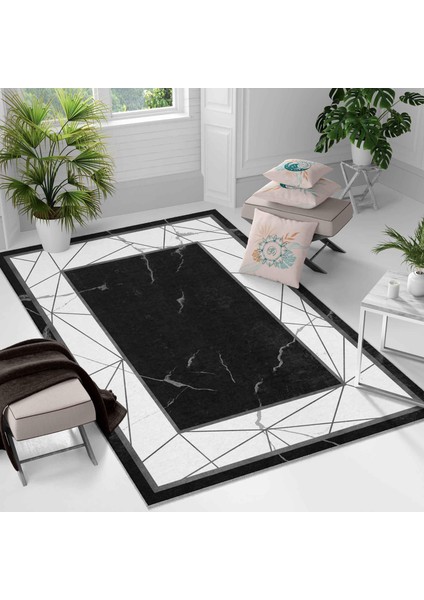 Kaymaz Taban Yıkanabilir Halı – Mutfak, Salon, Yatak Odası Için Modern Dijital Baskı Halı