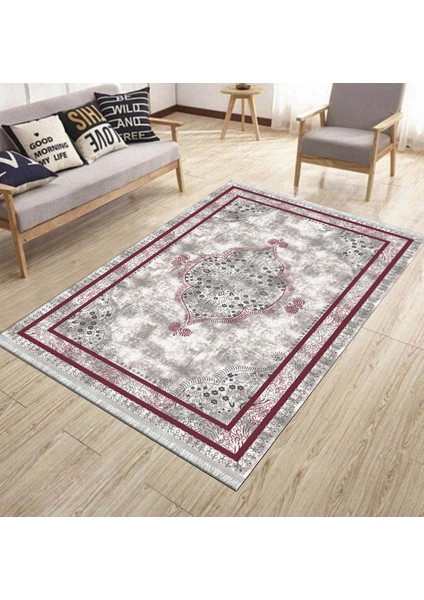 Yeni Model Halı Kaymaz Tabanlı Makinede Yıkanabilir Kilim Dot Tabanlı Salon Halısı 3121C
