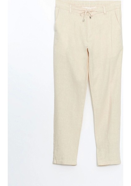 Lcw Vision Bej Slim Fit Keten Karışımlı Erkek Pantolon indirimleri