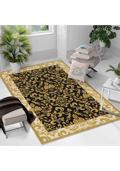 Kaymaz Taban Yıkanabilir Halı – Mutfak, Salon, Yatak Odası Için Modern Dijital Baskı Halı