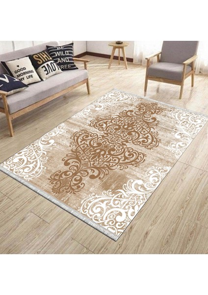 Özel Ölçü Halı Kaymaz Taban Halı Makinede Yıkanabilir Kilim Dot Tabanlı Salon Halısı 3099D fiyatları