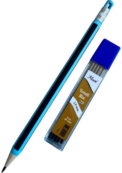 2.0mm Mekanik Kurşun Kalem Seti, 10 Adet Yedek Uç Ile, Pastel Renkli fiyatları