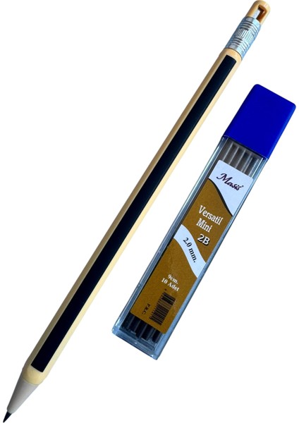 2.0mm Mekanik Kurşun Kalem Seti, 10 Adet Yedek Uç Ile, Pastel Renkli fiyatları