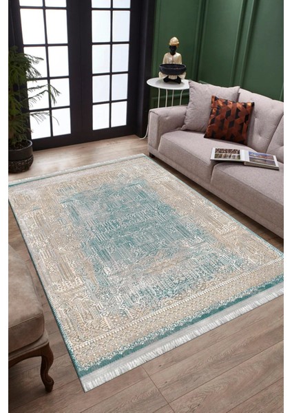 Eskitme Bohem Desen Makinede Yıkanabilir Kilim Kaymaz Dot Tabanlı Koridor Antre Halısı 3065A modelleri