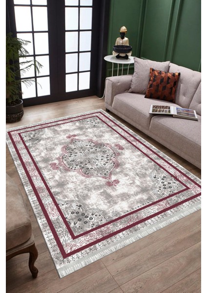 Yeni Model Halı Kaymaz Tabanlı Makinede Yıkanabilir Kilim Dot Tabanlı Salon Halısı 3121C modelleri