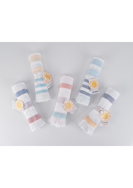 Renkli Çizgili Desenli Hafif Çok Amaçlı 70X140 cm Peştamal Baveno fırsatları